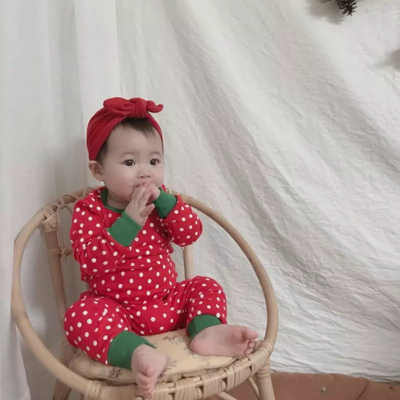 Brody Jane - Korean Children Fashion - #prettylittlegirls - Christmas Dot Set Easywear - 3