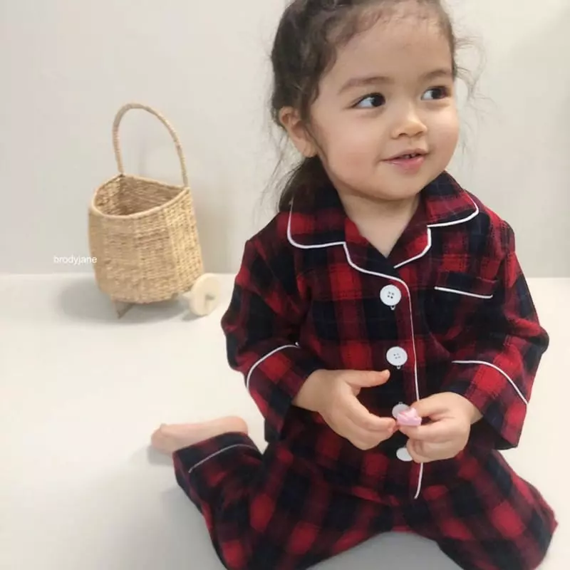 Brody Jane - Korean Children Fashion - #todddlerfashion - Mosic Check Pajama - 6