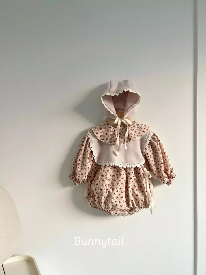 Bunnytail - Korean Baby Fashion - #babyclothing - Flower Rib Bodysuit - 7