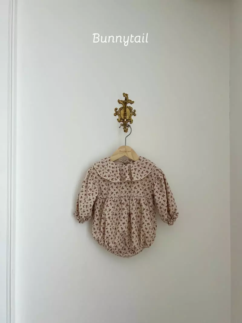 Bunnytail - Korean Baby Fashion - #babyfever - Flower Rib Bodysuit - 9