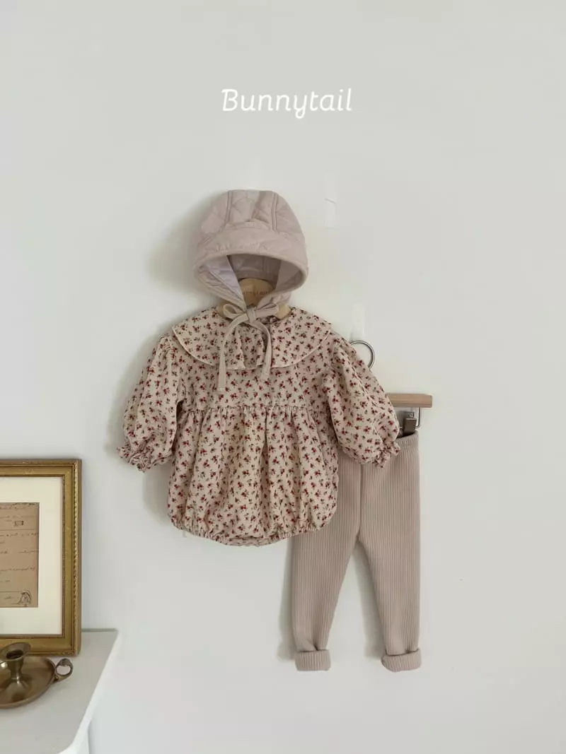 Bunnytail - Korean Baby Fashion - #babylifestyle - Flower Rib Bodysuit - 11
