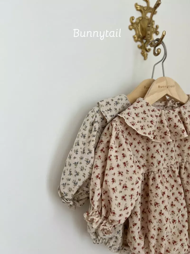 Bunnytail - Korean Baby Fashion - #onlinebabyshop - Flower Rib Bodysuit - 3