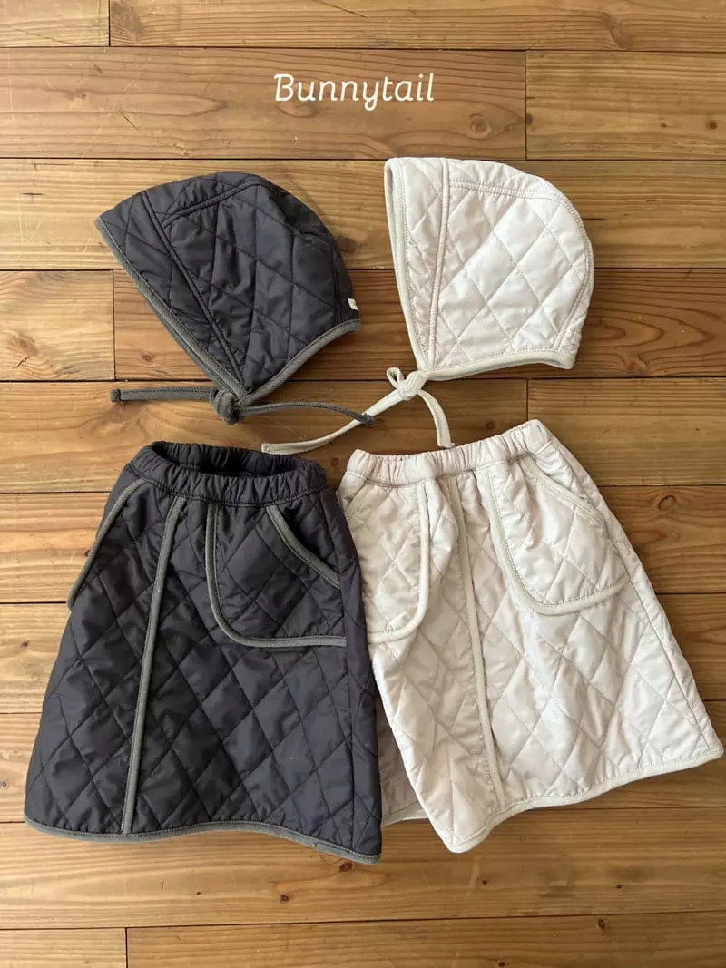 Bunnytail - Korean Children Fashion - #discoveringself - Pudding Quilting Skirt - 3