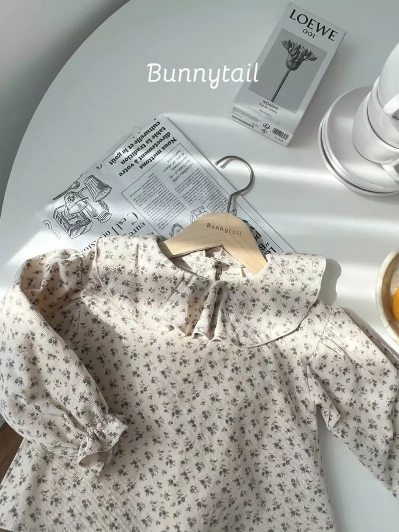 Bunnytail - Korean Children Fashion - #fashionkids - Flower Rib Blouse - 12