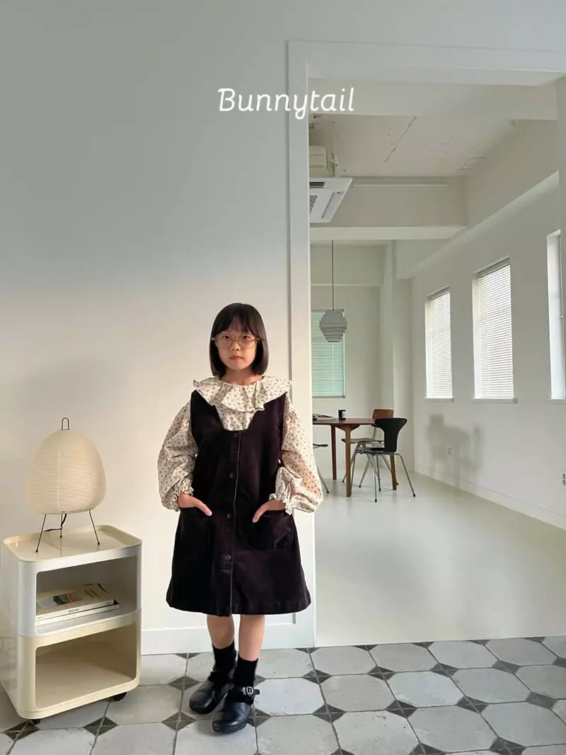 Bunnytail - Korean Children Fashion - #minifashionista - Flower Rib Blouse - 4