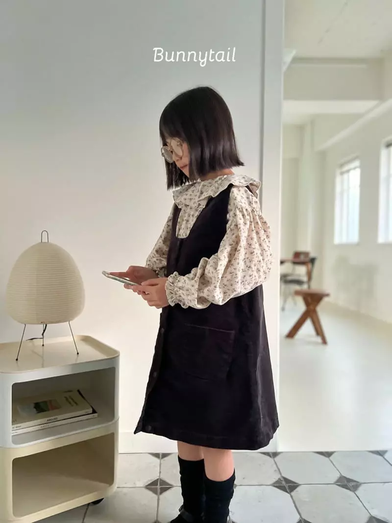 Bunnytail - Korean Children Fashion - #todddlerfashion - Flower Rib Blouse - 5