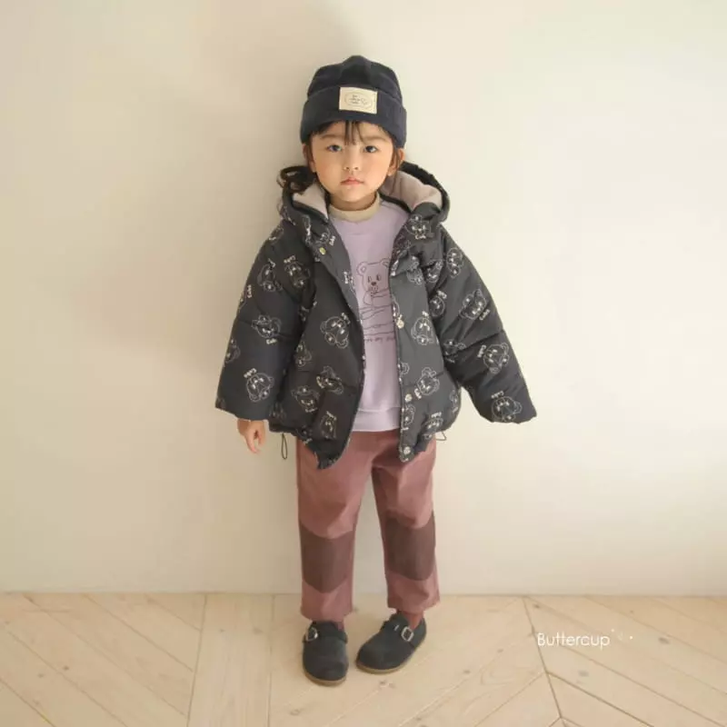 Buttercup - Korean Children Fashion - #Kfashion4kids - Cups Bear Padding Jumper - 6