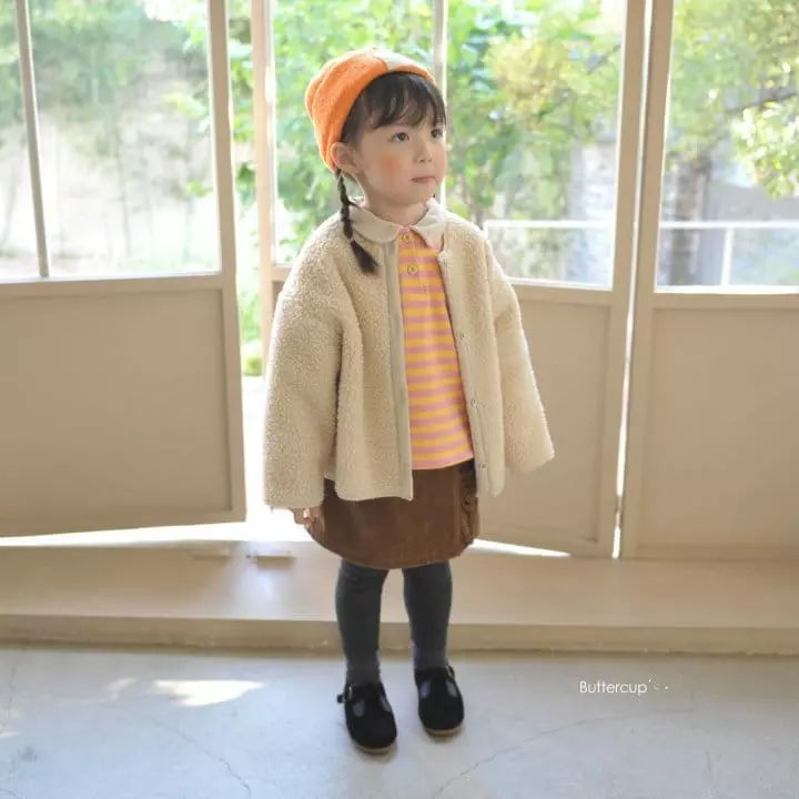 Buttercup - Korean Children Fashion - #childofig - Button Rib Frill Skirt Leggings - 7