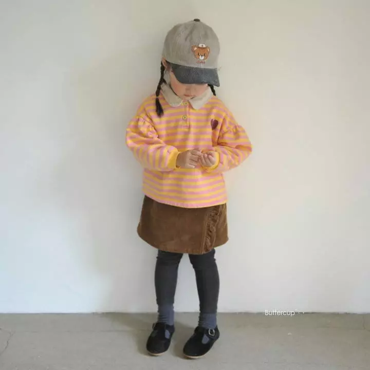 Buttercup - Korean Children Fashion - #childofig - Button Rib Frill Skirt Leggings - 8