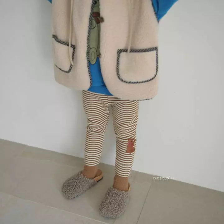 Buttercup - Korean Children Fashion - #childofig - Teddy Pin Leggings - 2