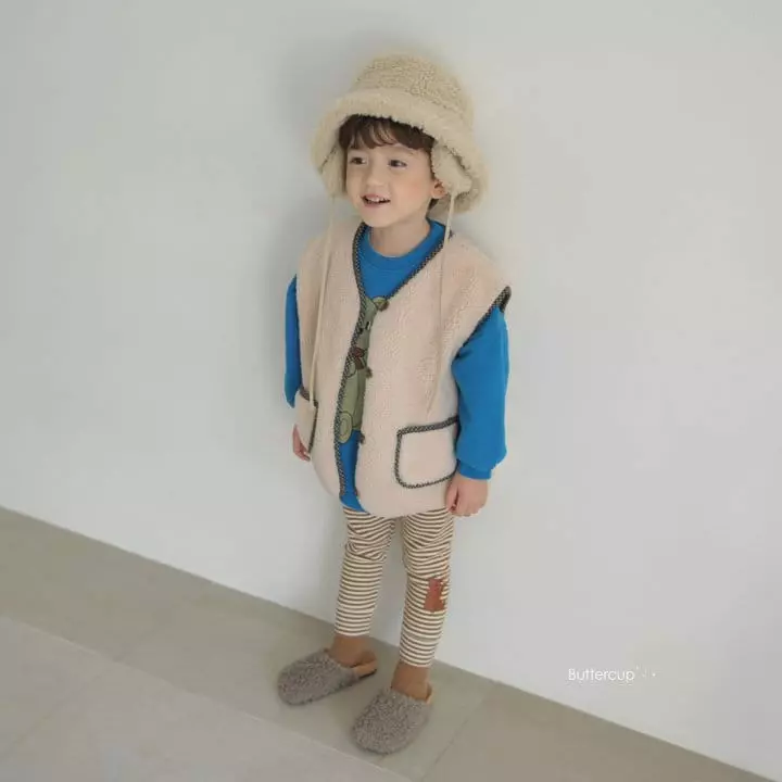 Buttercup - Korean Children Fashion - #childofig - Teddy Pin Leggings - 3