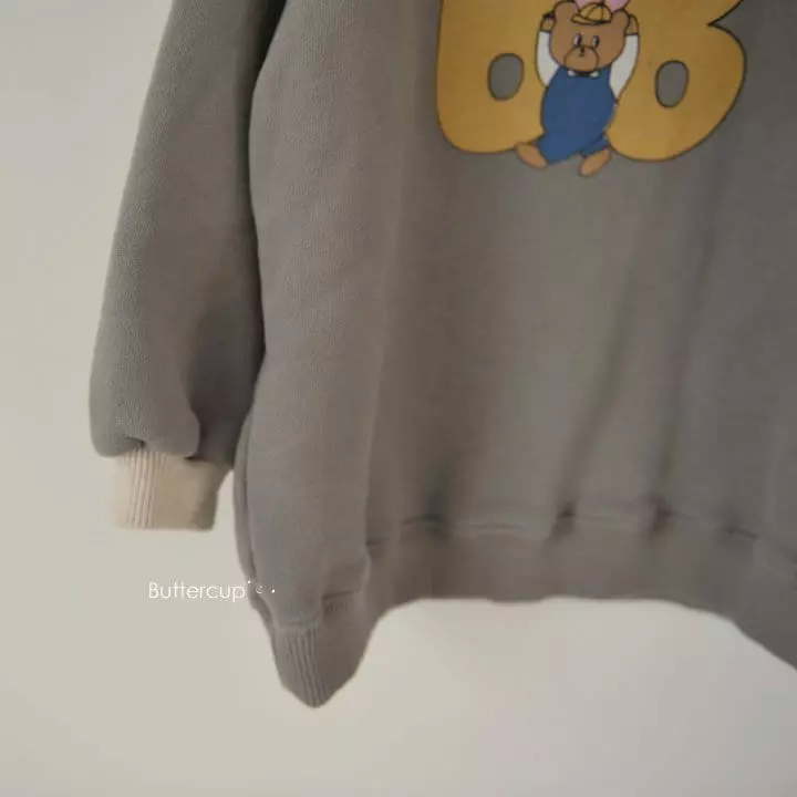 Buttercup - Korean Children Fashion - #childrensboutique - Bb Heart Bear Sweatshirt - 11