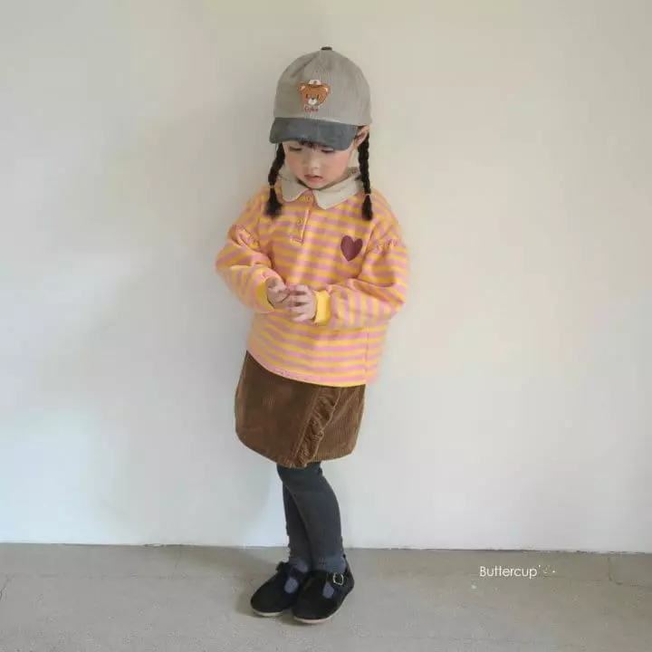 Buttercup - Korean Children Fashion - #childrensboutique - Button Rib Frill Skirt Leggings - 9