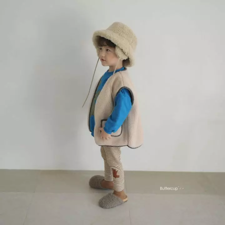 Buttercup - Korean Children Fashion - #childofig - Teddy Pin Leggings - 4