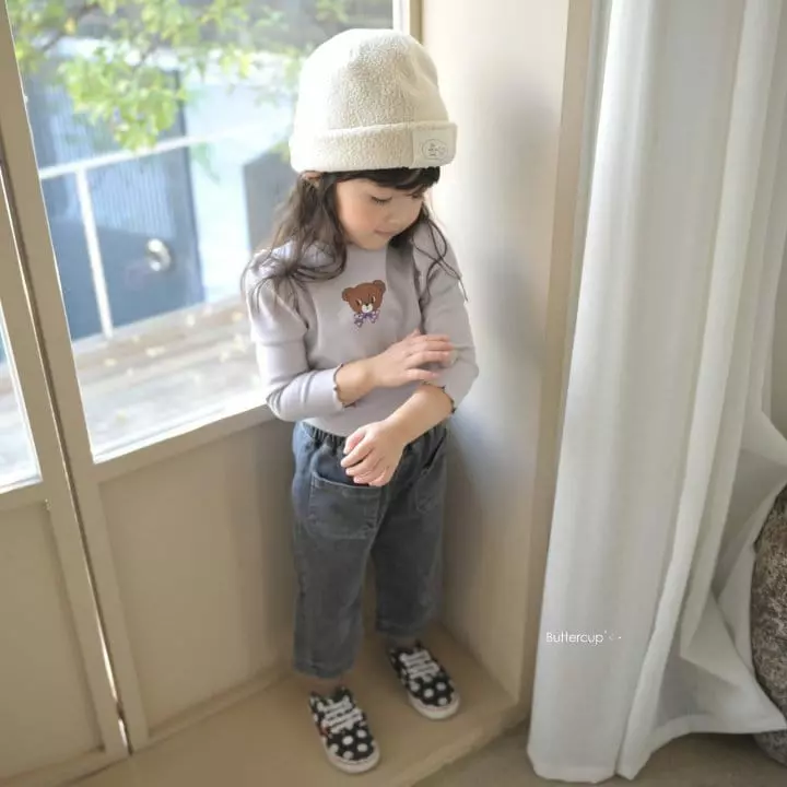 Buttercup - Korean Children Fashion - #discoveringself - Ribbon Bear Tee - 4