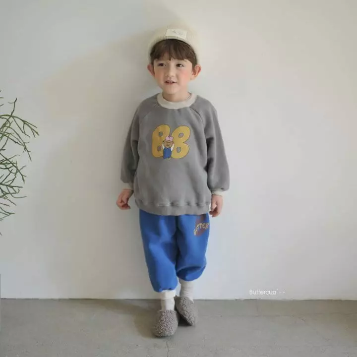 Buttercup - Korean Children Fashion - #kidsshorts - Bb Heart Bear Sweatshirt