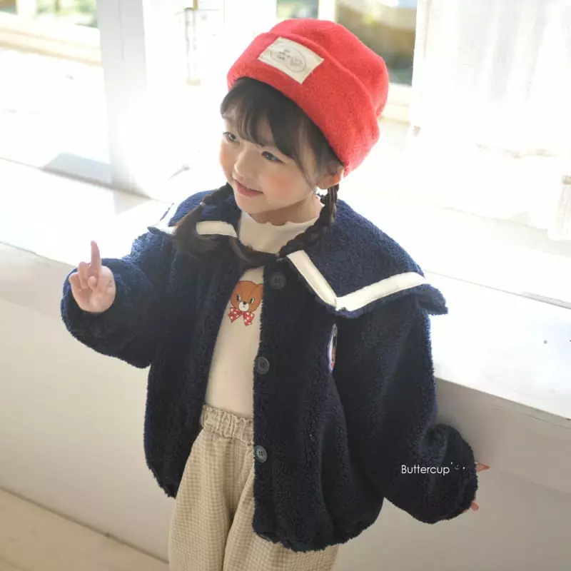 Buttercup - Korean Children Fashion - #fashionkids - Marine Mark Dumble Jumper - 4