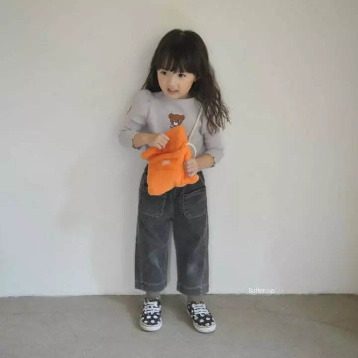 Buttercup - Korean Children Fashion - #kidsstore - Ribbon Bear Tee - 6