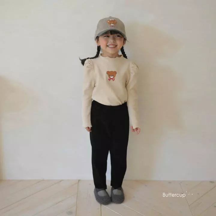 Buttercup - Korean Children Fashion - #kidsstore - Label Rib Pants - 12