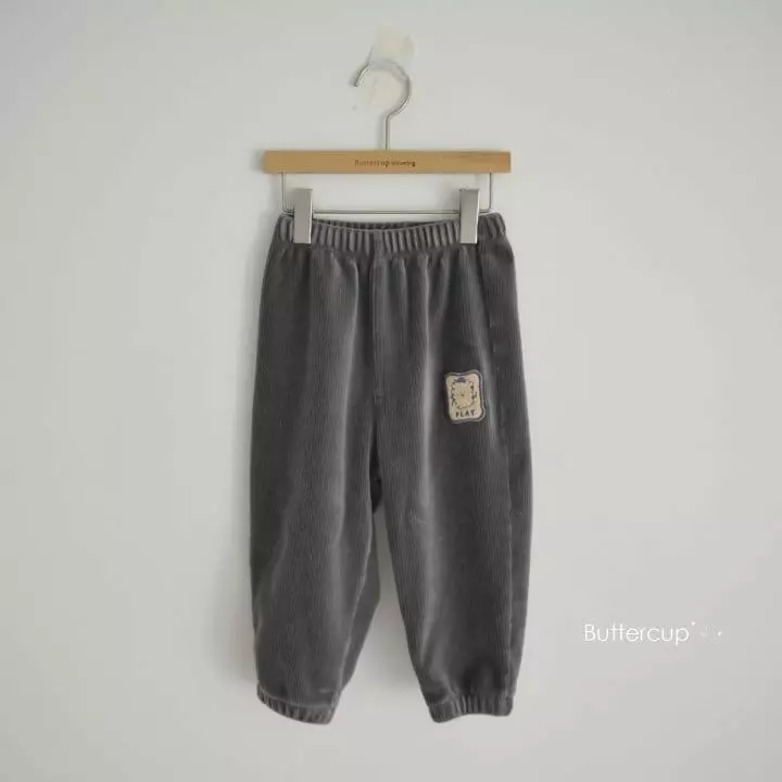 Buttercup - Korean Children Fashion - #kidzfashiontrend - Veloure Rib Pants - 9