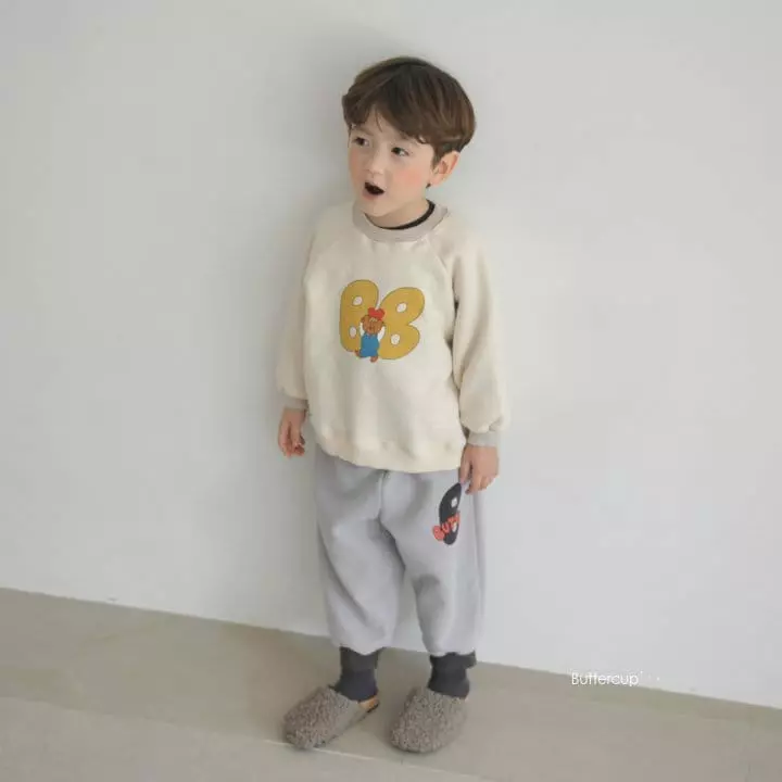 Buttercup - Korean Children Fashion - #littlefashionista - Bb Heart Bear Sweatshirt - 5