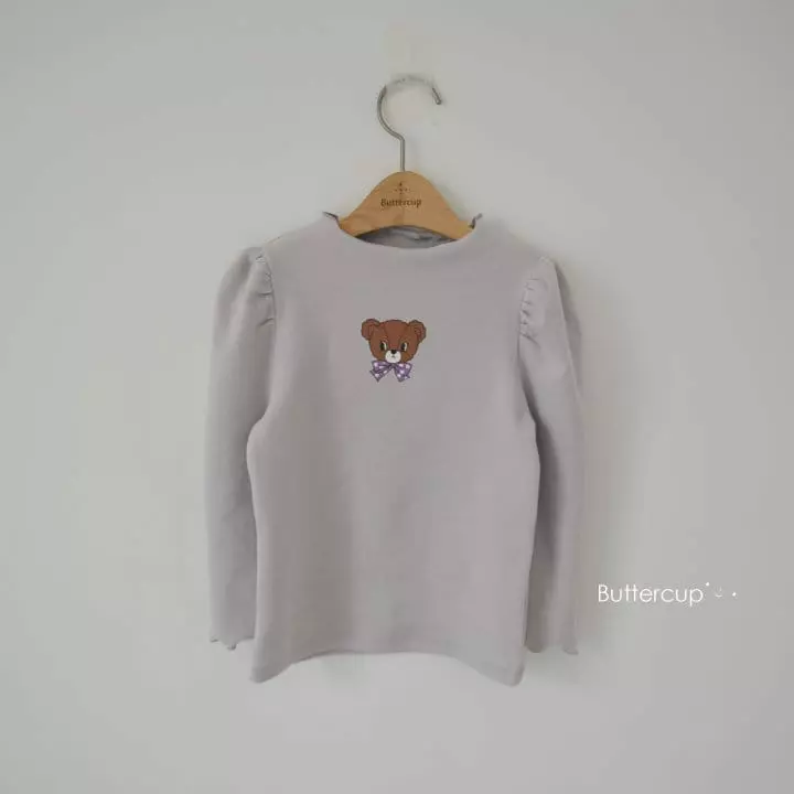 Buttercup - Korean Children Fashion - #littlefashionista - Ribbon Bear Tee - 9
