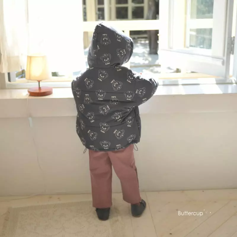 Buttercup - Korean Children Fashion - #littlefashionista - Cups Bear Padding Jumper - 7