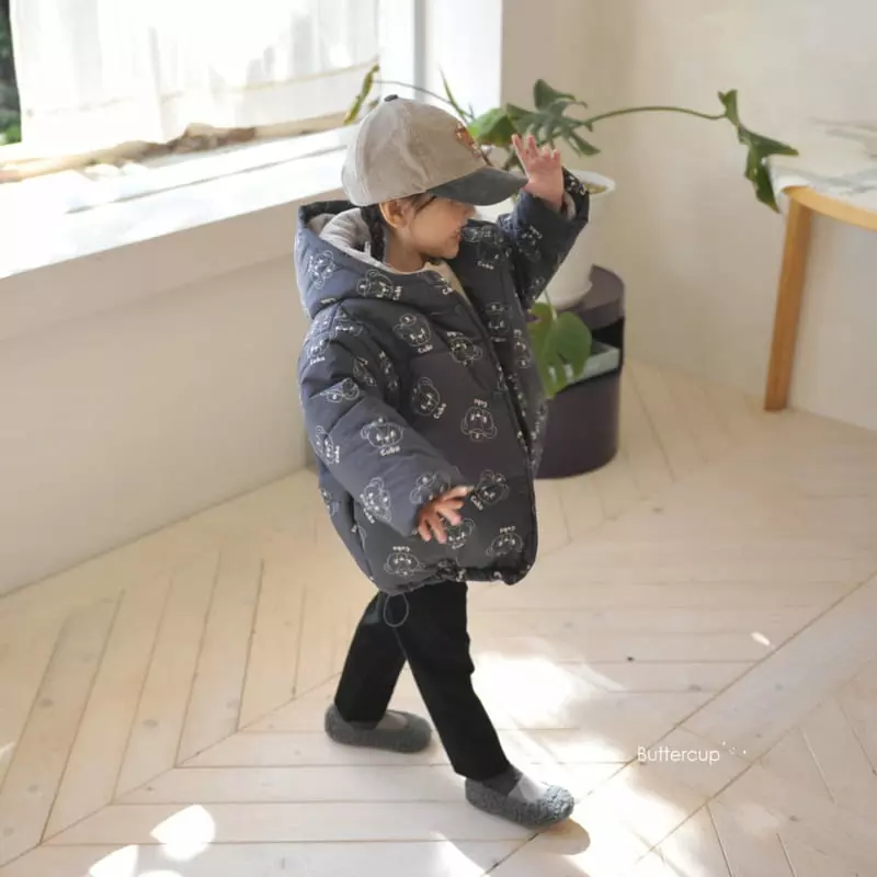 Buttercup - Korean Children Fashion - #minifashionista - Cups Bear Padding Jumper - 9
