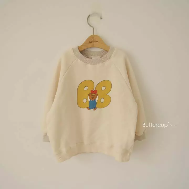 Buttercup - Korean Children Fashion - #prettylittlegirls - Bb Heart Bear Sweatshirt - 8