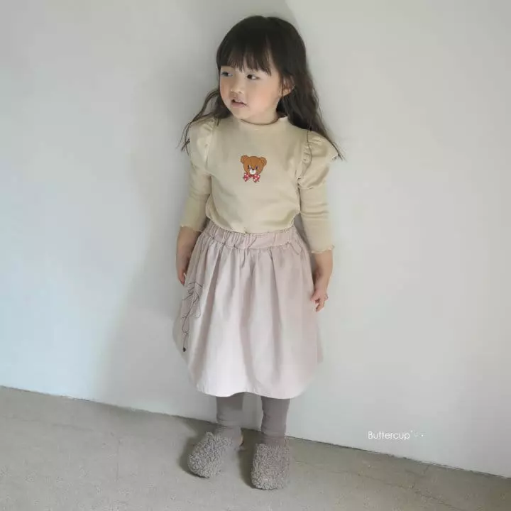 Buttercup - Korean Children Fashion - #prettylittlegirls - Ribbon Bear Tee - 12