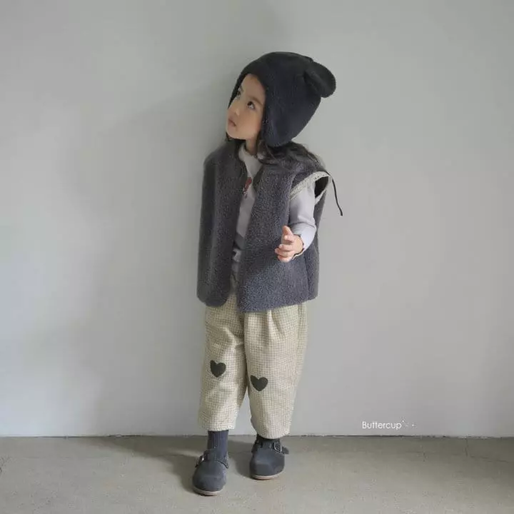 Buttercup - Korean Children Fashion - #todddlerfashion - Heart Bonding Pants - 2