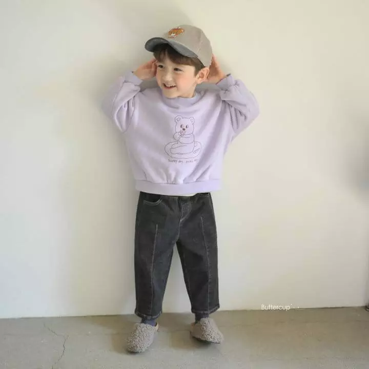 Buttercup - Korean Children Fashion - #toddlerclothing - Rich Fleece Jeans - 2