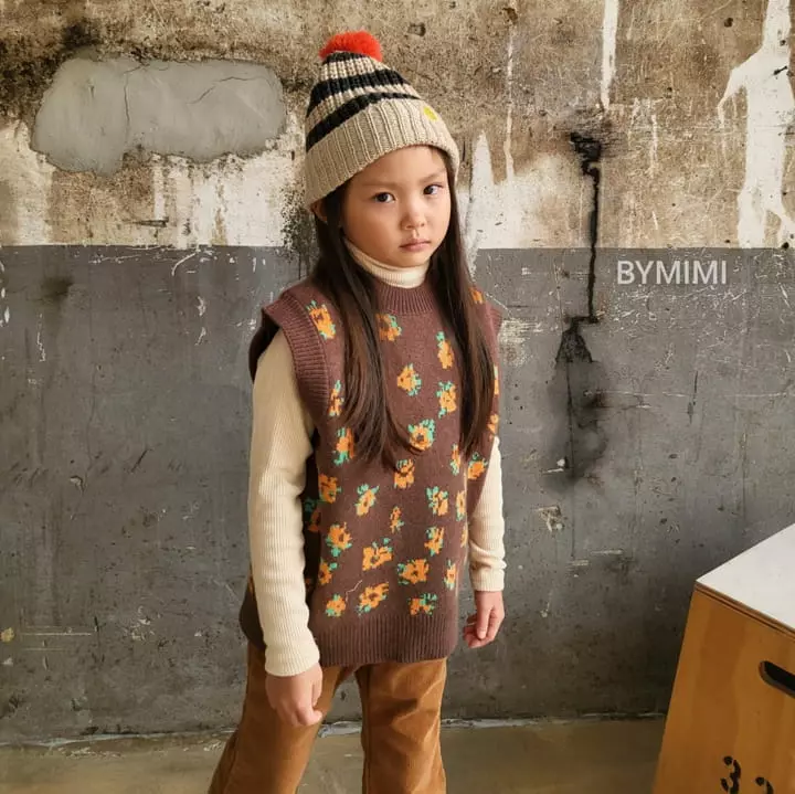 Bymimi - Korean Children Fashion - #childofig - Bera Vest Knit Tee - 2