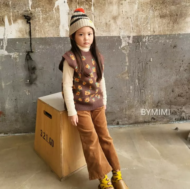 Bymimi - Korean Children Fashion - #childofig - Bera Vest Knit Tee - 3