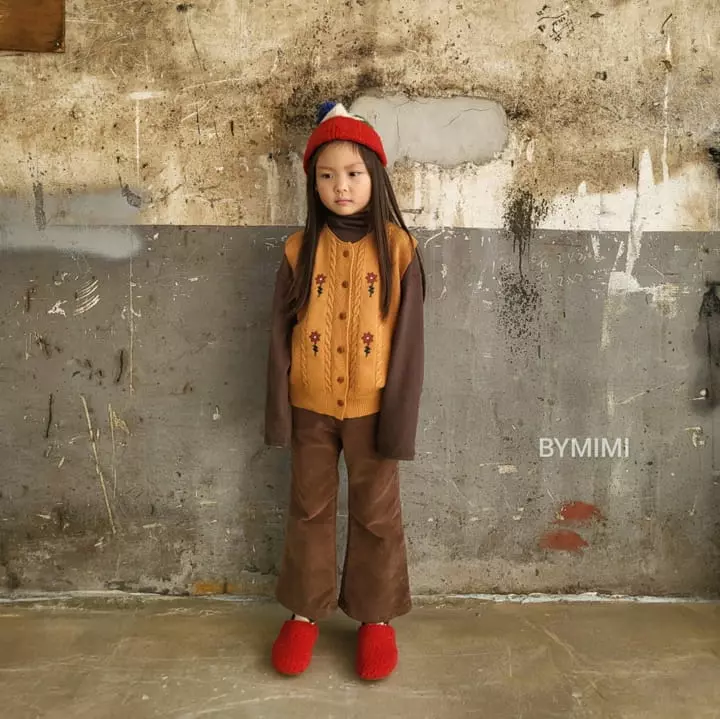 Bymimi - Korean Children Fashion - #childofig - Babamba Embrodiery Knit Tee
