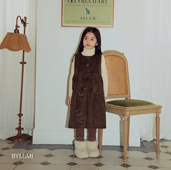 Bymimi - Korean Children Fashion - #designkidswear - Butter Embroidery One-piece