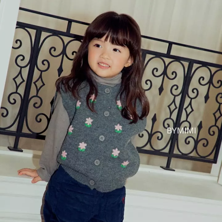 Bymimi - Korean Children Fashion - #fashionkids - Cookie Vest Cardigan - 6