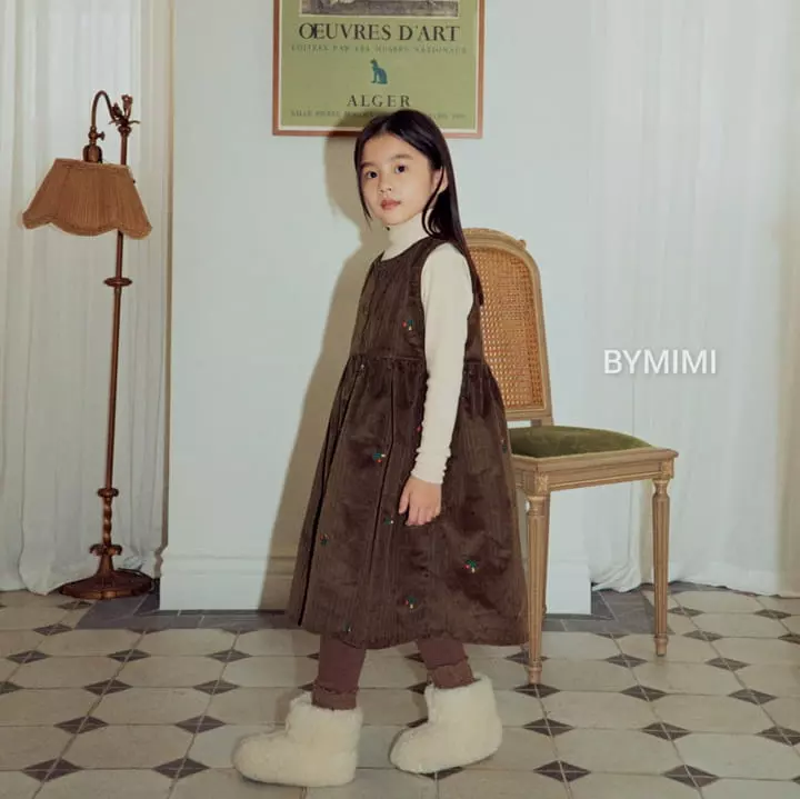 Bymimi - Korean Children Fashion - #fashionkids - Butter Embroidery One-piece - 3