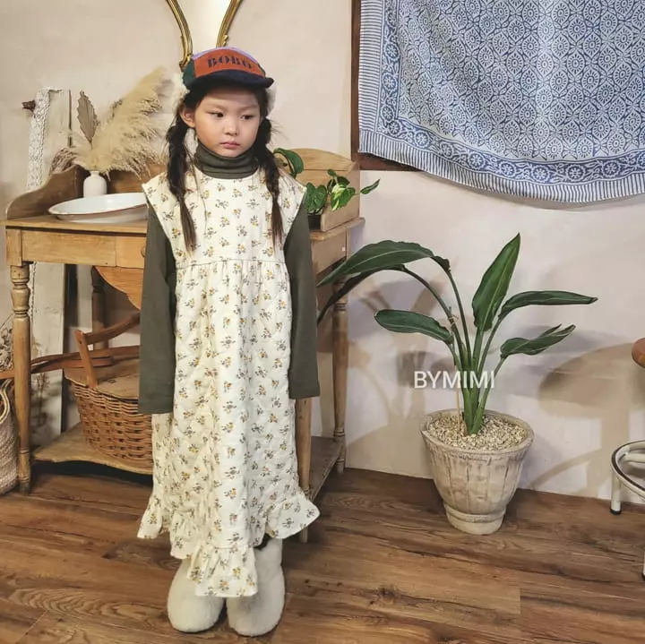 Bymimi - Korean Children Fashion - #fashionkids - Susunhwa Quilting One-piece - 2