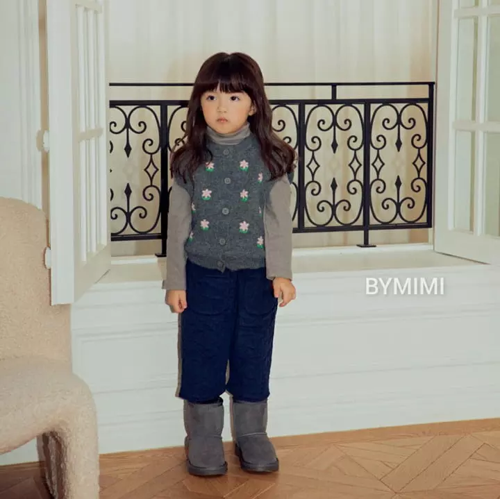 Bymimi - Korean Children Fashion - #kidsshorts - Cookie Vest Cardigan - 7