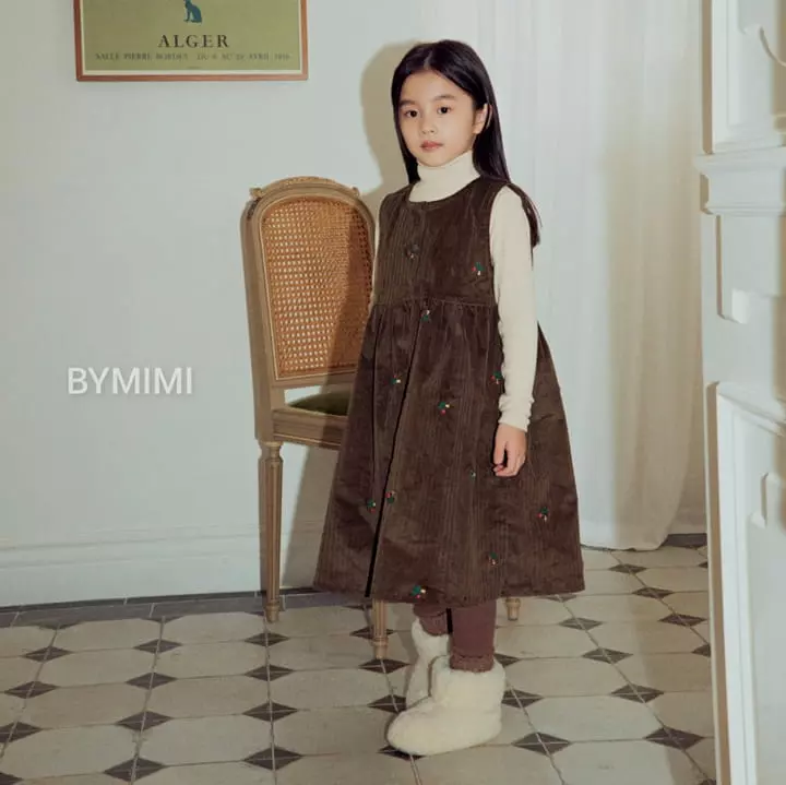 Bymimi - Korean Children Fashion - #fashionkids - Butter Embroidery One-piece - 4