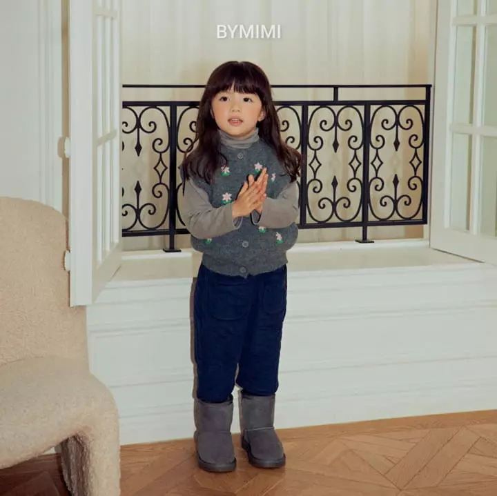 Bymimi - Korean Children Fashion - #kidsstore - Cookie Vest Cardigan - 8