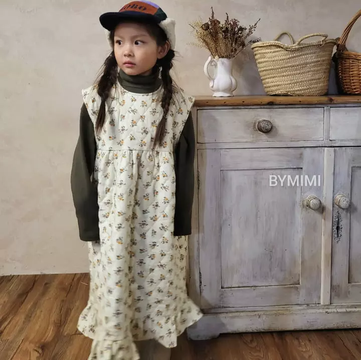 Bymimi - Korean Children Fashion - #kidsshorts - Susunhwa Quilting One-piece - 4