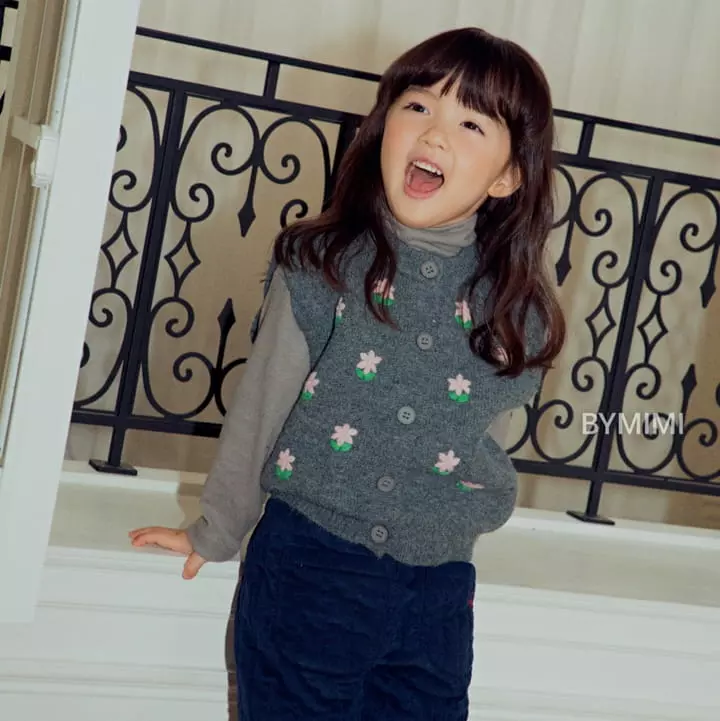 Bymimi - Korean Children Fashion - #kidzfashiontrend - Cookie Vest Cardigan - 9