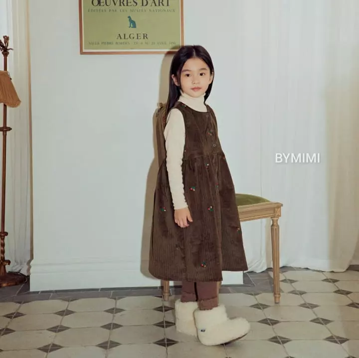 Bymimi - Korean Children Fashion - #kidzfashiontrend - Butter Embroidery One-piece - 6