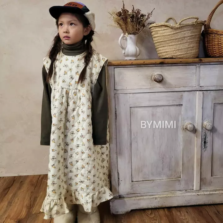 Bymimi - Korean Children Fashion - #kidzfashiontrend - Susunhwa Quilting One-piece - 5