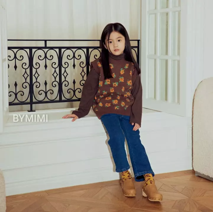 Bymimi - Korean Children Fashion - #littlefashionista - Bera Vest Knit Tee - 12