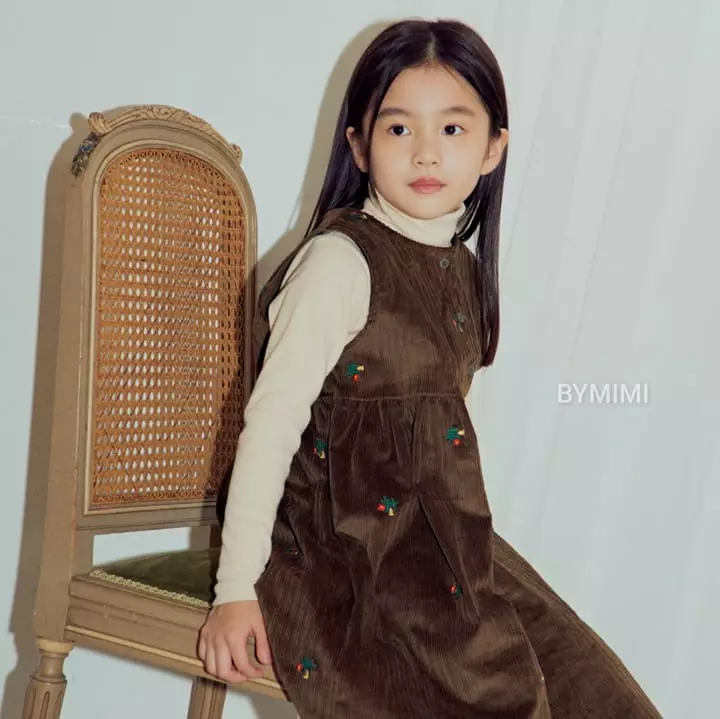 Bymimi - Korean Children Fashion - #magicofchildhood - Butter Embroidery One-piece - 9