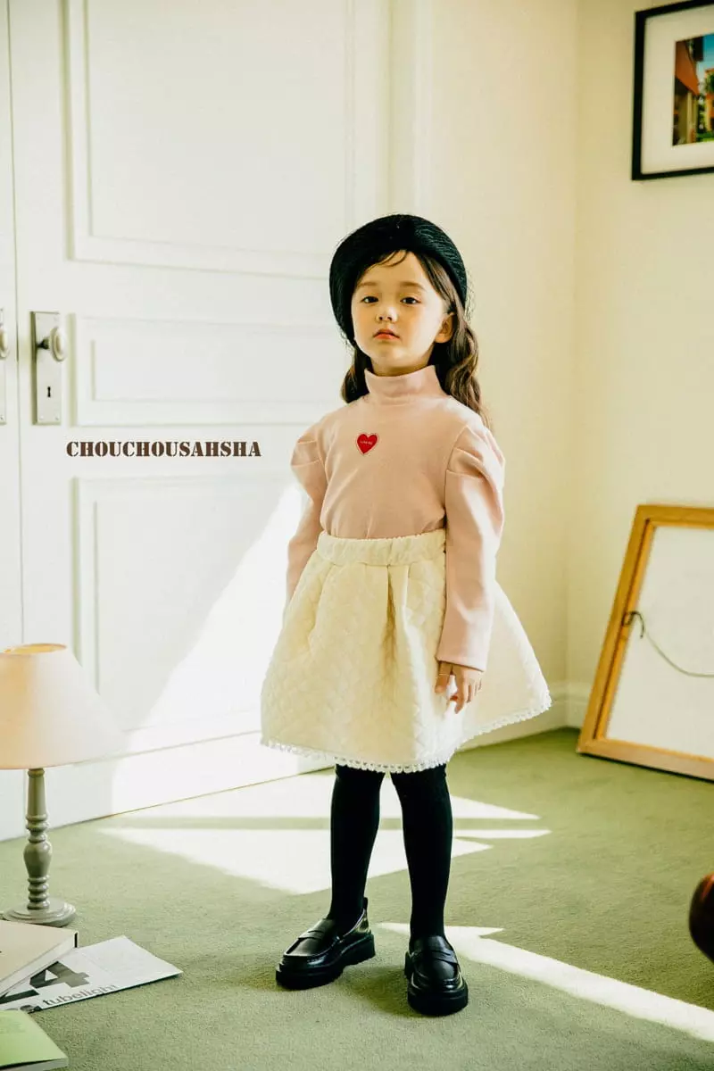 Chouchou Shasha - Korean Children Fashion - #childrensboutique - Love Turtleneck Tee - 2