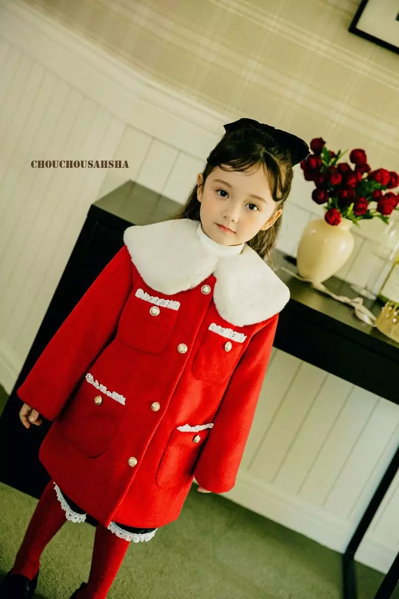 Chouchou Shasha - Korean Children Fashion - #designkidswear - Collar Knitr Cardigan - 2